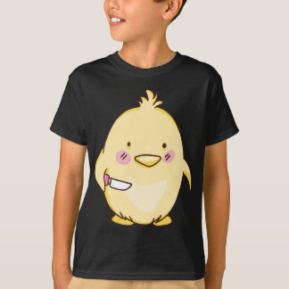 Cute baby chick med knivar t shirt