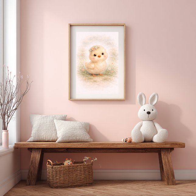 Cute Baby Chick Neutral Nursery Kids Room Poster (Skapare uppladdad)