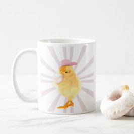 Cute Baby Chick Retro Vibes Kaffemugg
