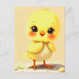 Cute Baby Chick Vykort