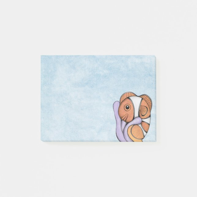 Cute Baby Clownfish Notes Post-it Block (Framsida)
