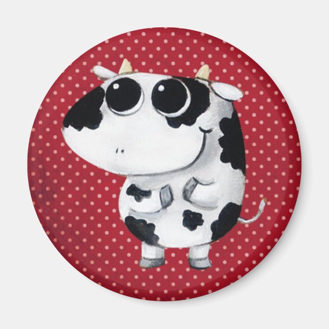 Cute Baby Cow Magnet (Framsidan)