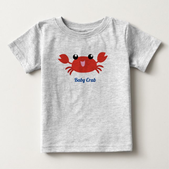Cute baby Crab Cute T Shirt (Framsida)