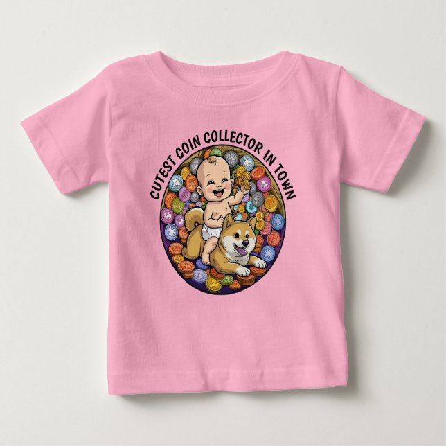 Cute Baby Crypto T Shirt (Framsida)