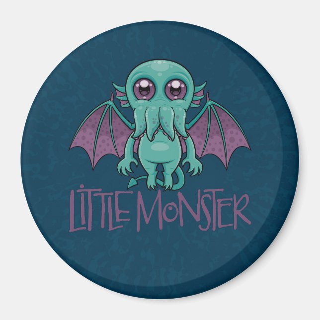 Cute Baby Cthulhu Little Monster Magnet (Framsidan)