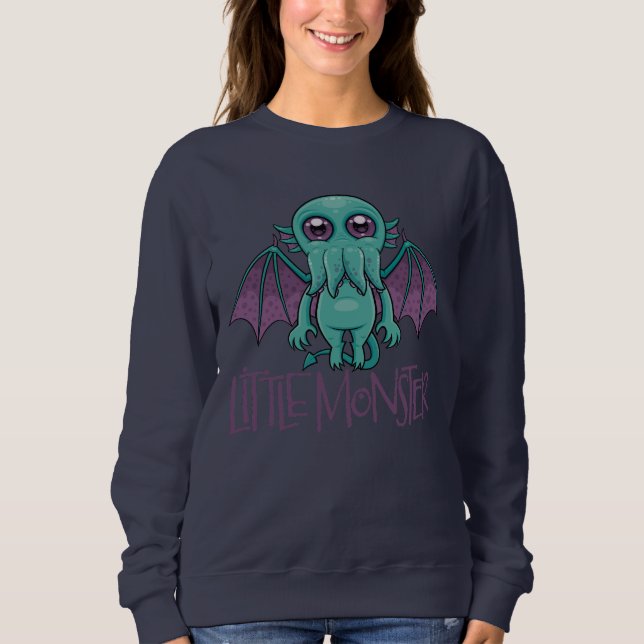 Cute Baby Cthulhu Little Monster T Shirt (Framsida)