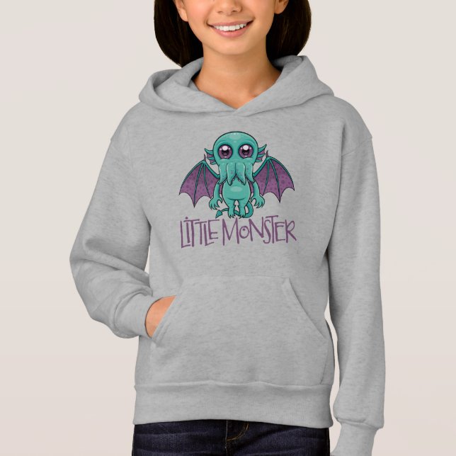 Cute Baby Cthulhu Little Monster T Shirt (Framsida)