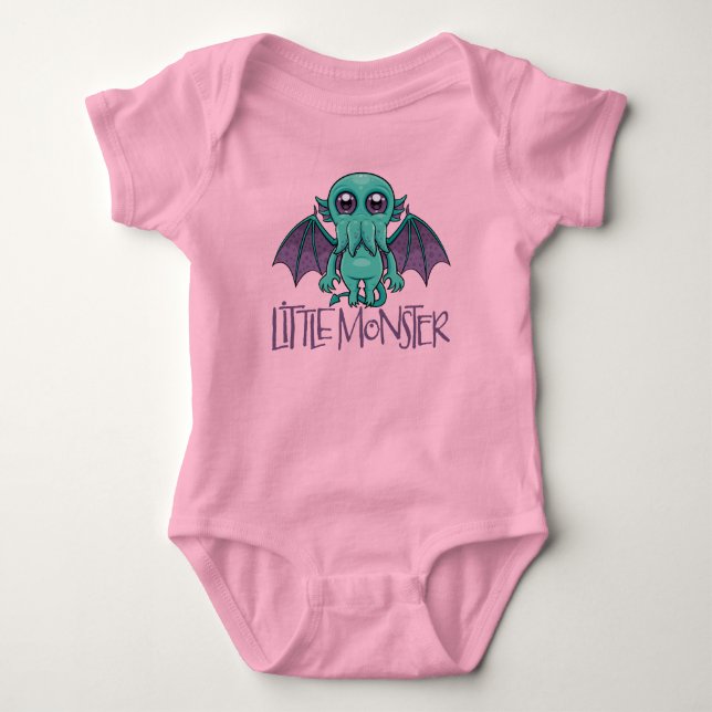 Cute Baby Cthulhu Little Monster T Shirt (Framsida)