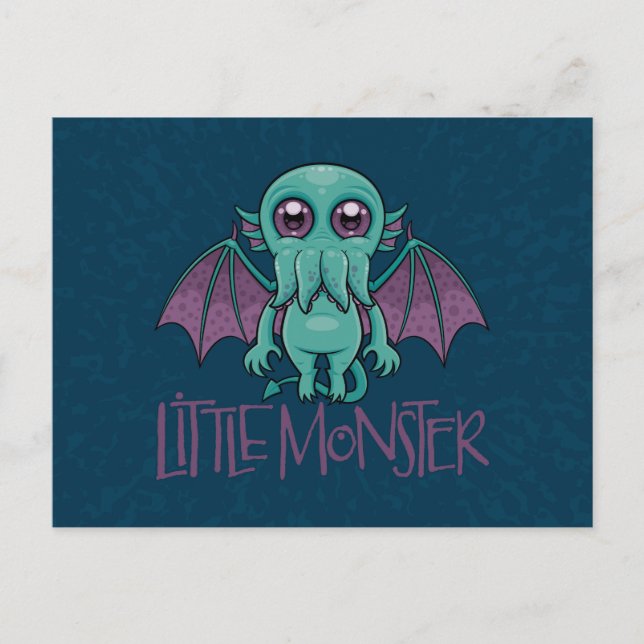 Cute Baby Cthulhu Little Monster Vykort (Framsida)