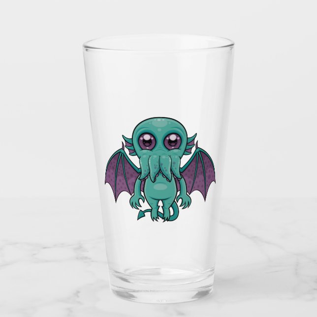 Cute Baby Cthulhu Monster Glaskopp (Framsida)