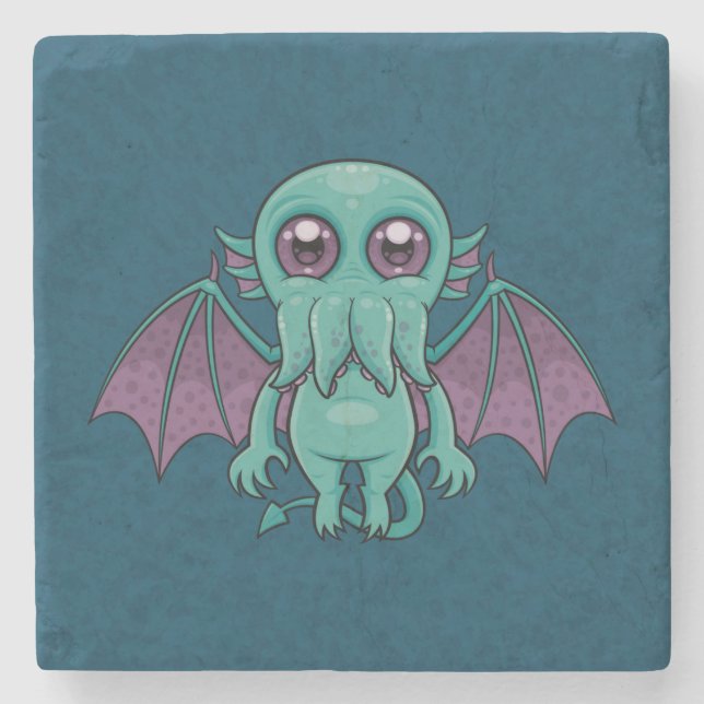 Cute Baby Cthulhu Monster Stenunderlägg (Framsidan)