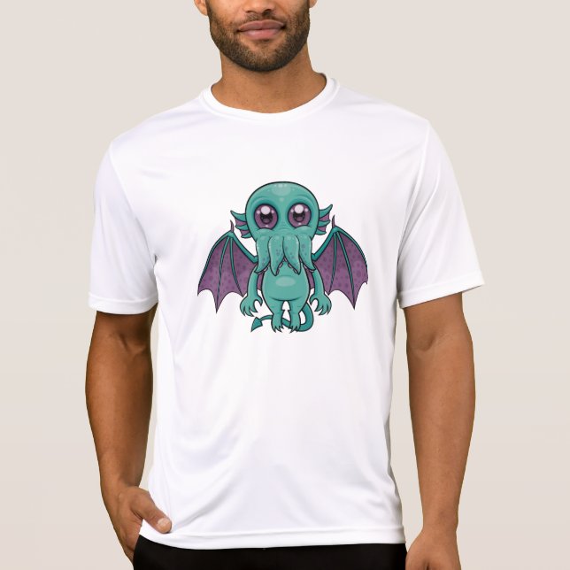 Cute Baby Cthulhu Monster T Shirt (Framsida)