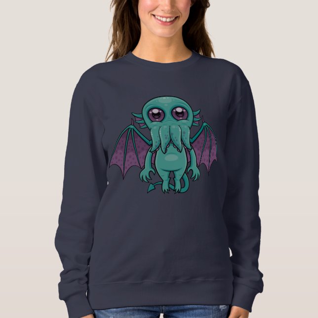 Cute Baby Cthulhu Monster T Shirt (Framsida)