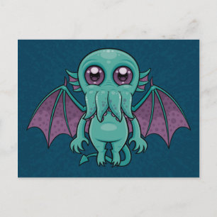 Cute Baby Cthulhu Monster Vykort