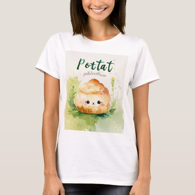 "Cute Baby Cuptårta Design T-Shirt" T Shirt (Framsida)