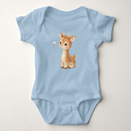 Cute Baby Deer Bodysuit – Kawaii Woodland Animal  T Shirt