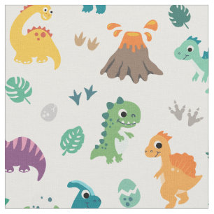 Cute Baby Dino Dinosaur mönster Barns födelsedag Tyg