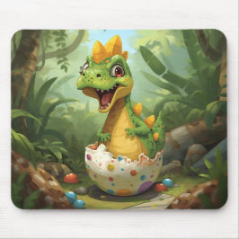 Cute Baby Dino Hatchling Mousepad Musmatta