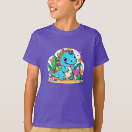 Cute Baby Dinosauaur-design T Shirt