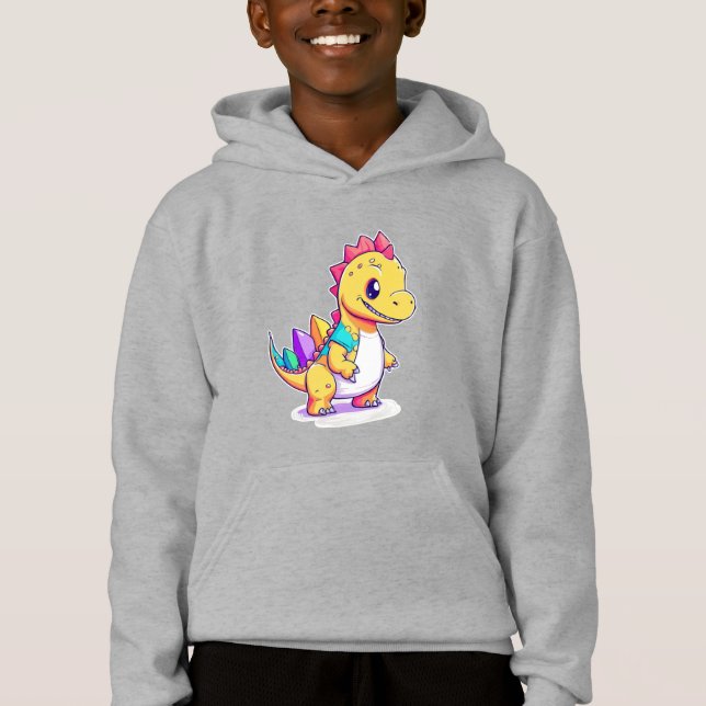 Cute Baby Dinosauaur-design T Shirt (Framsida)