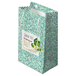 Cute Baby Dinosaur Hatching Shower Party Polkadot