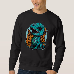 Cute Baby Dinosaur Lång Ärmad Tröja