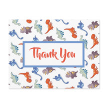 Cute Baby Dinosaur Mönster Personlig Tack