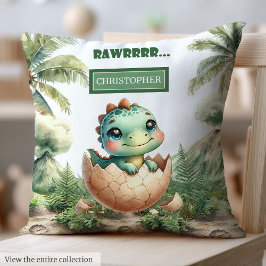 Cute Baby Dinosaur Personlig Baby Pillow Gift Kudde