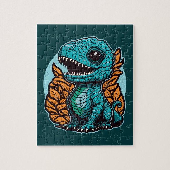 Cute Baby Dinosaur Pussel (Vertikal)