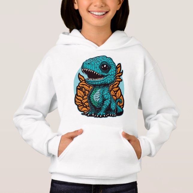 Cute Baby Dinosaur T Shirt (Framsida)