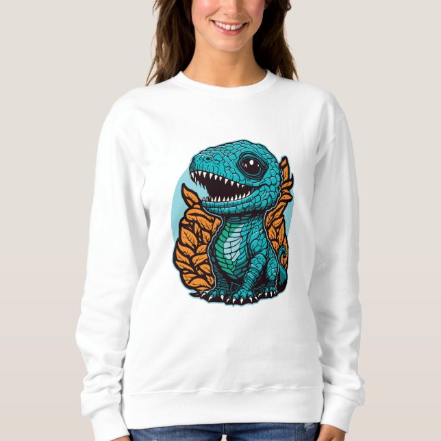 Cute Baby Dinosaur T Shirt (Framsida)
