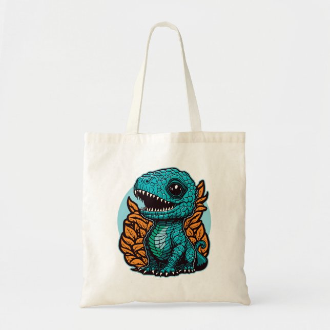 Cute Baby Dinosaur Tygkasse (Framsidan)