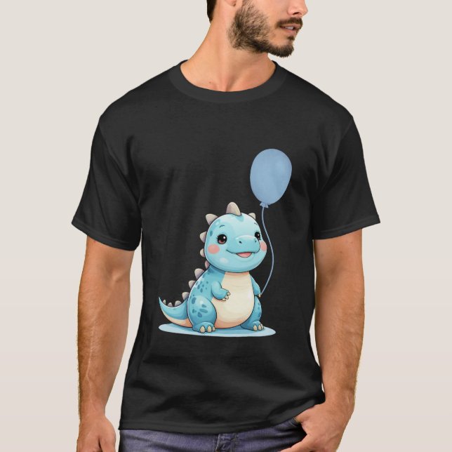 Cute Baby Dinosaurs BABYSAURUS Birthday T Shirt (Framsida)