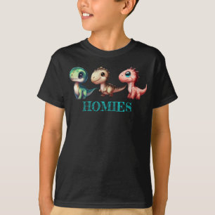 Cute Baby Dinosaurs Illustration T Shirt