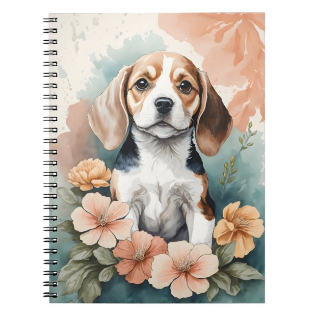 Cute Baby djur | Beagle Puppy Anteckningsbok (Framsidan)