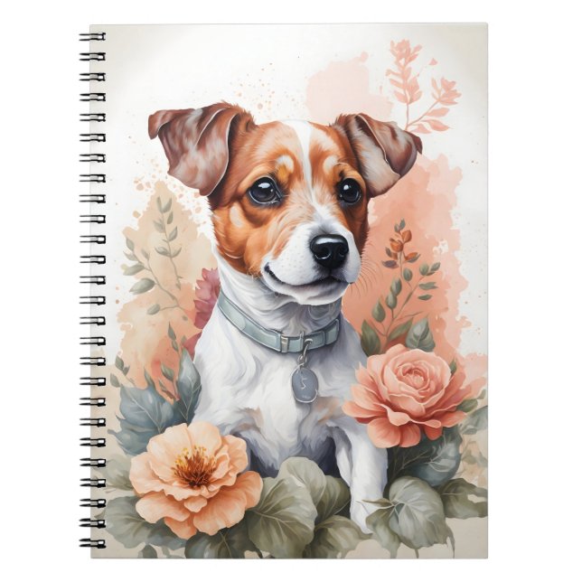 Cute Baby djur | Cute Jack Russel Terrier Puppy Anteckningsbok (Framsidan)
