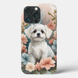 Cute Baby djur Cute White Maltese Puppy