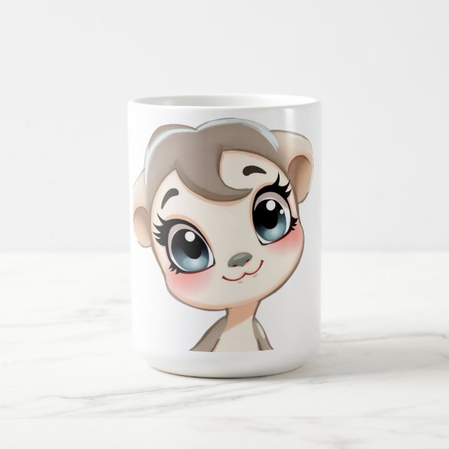 Cute Baby djur Design Kaffemugg (Center)