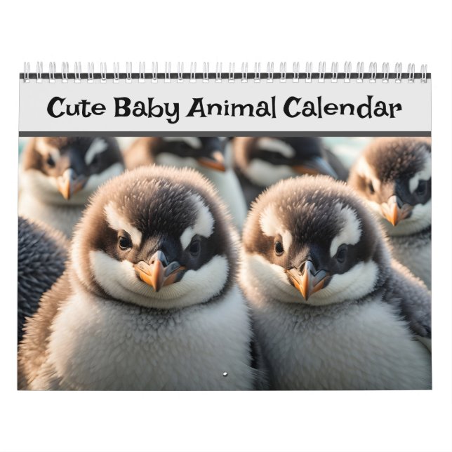 Cute Baby djur | Djur älskare 2025 Kalender (Omslag)
