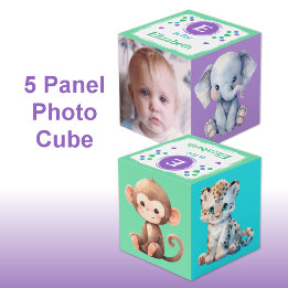 Cute baby djur-foto namn för lila i daghem