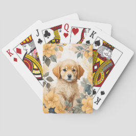 Cute Baby djur | Golden Retriever Puppy Casinokort