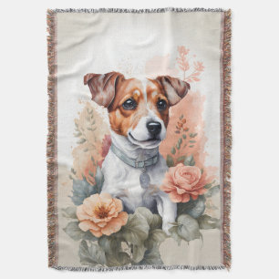 Cute Baby djur   Jack Russell Terrier Puppy Filt