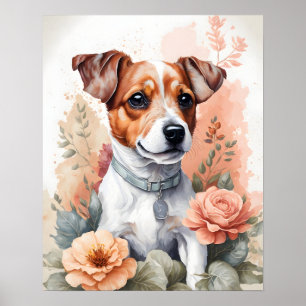 Cute Baby djur Jack Russell Terrier Puppy Poster