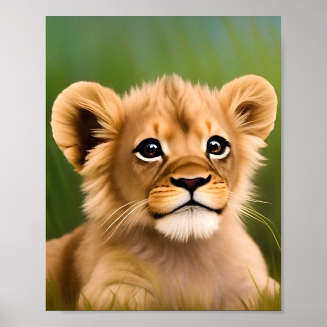 Cute baby djur poster (Framsidan)