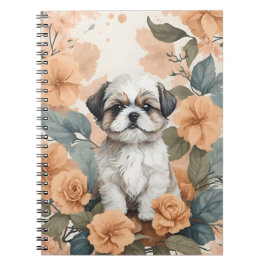 Cute Baby djur - Shih Tzu Puppy Anteckningsbok
