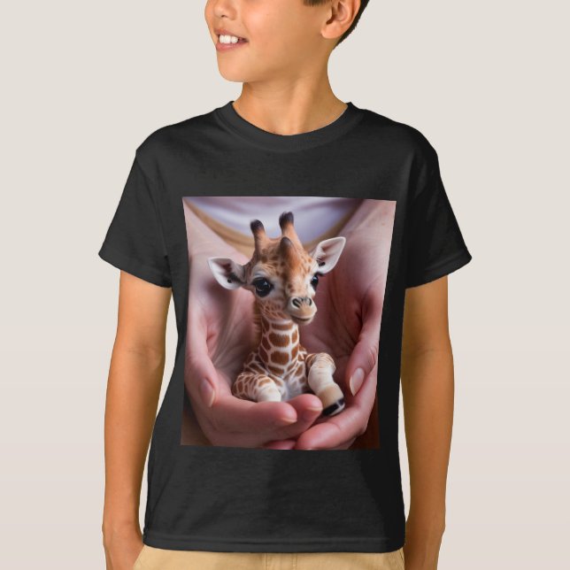 Cute Baby djur Tecknad T-Shirt för barn (Framsida)