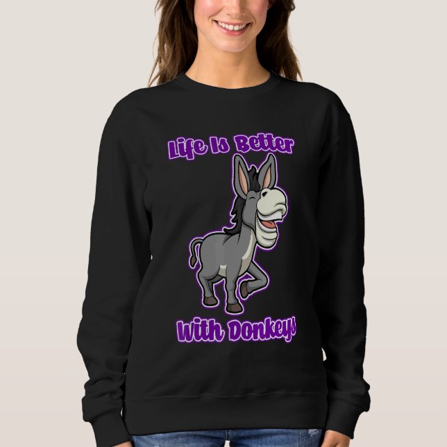 Cute Baby Donkey Life Mule T Shirt (Framsida)