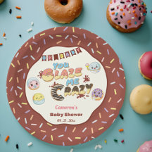 Cute Baby Donut Tecknad Baby Shower och Sprinkle