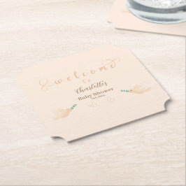 Cute Baby Dove Baby Shower Underlägg Papper