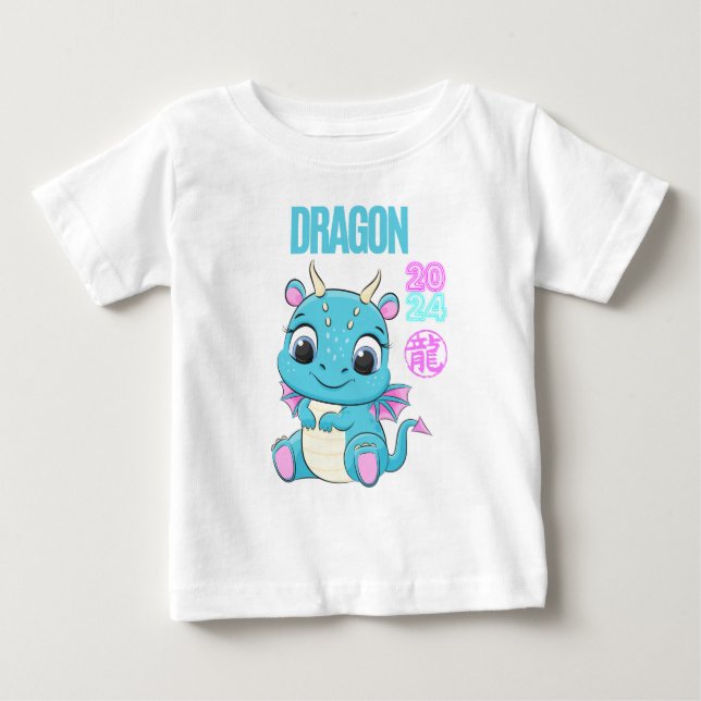 Cute Baby Dragon 2024 T Shirt (Framsida)